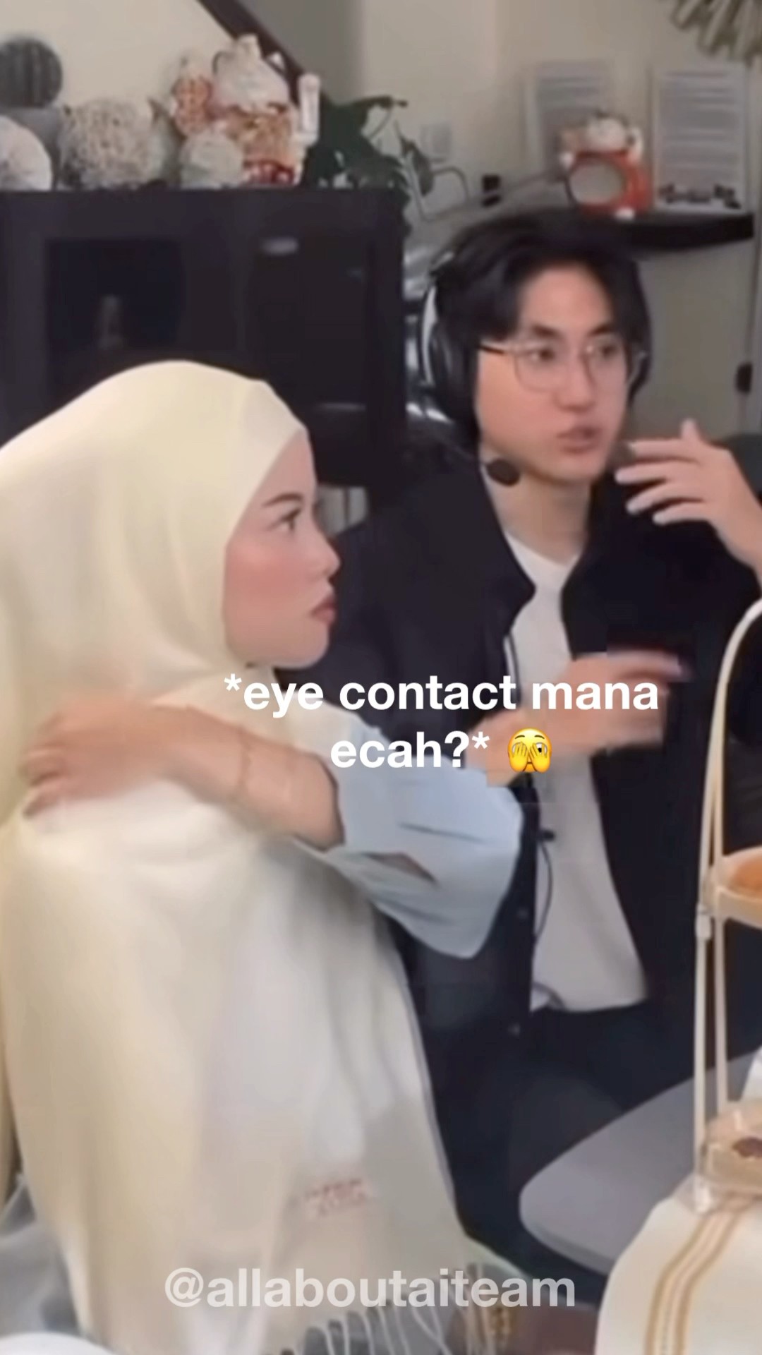 Eleh Aisyah Tak Eye Contact La ? #aiaisyah #aiteam